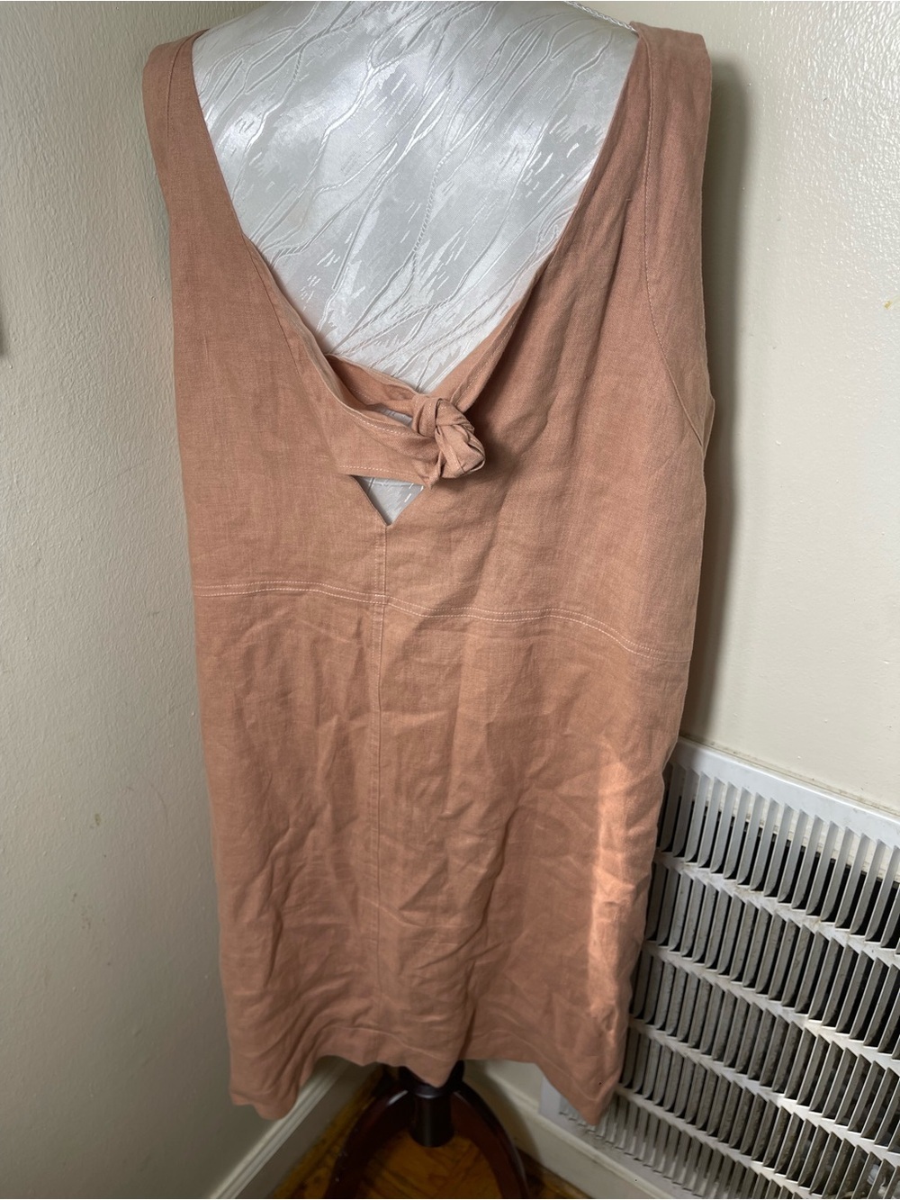 MAGIC LINEN PINAFORE LINEN DRESS - Picture 4 of 8